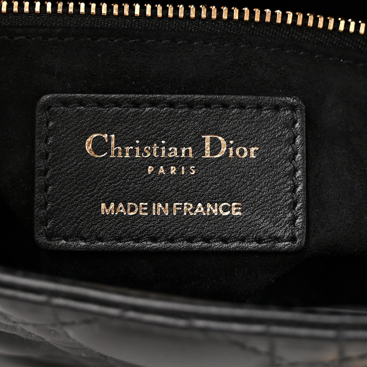 Lambskin Cannage Small My ABCDior Lady Dior Black