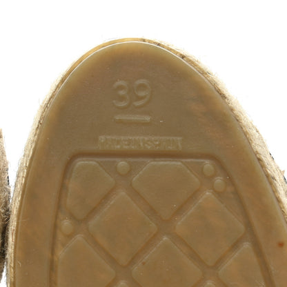 Chanel Lambskin CC Espadrilles 39 Black 8 of 11