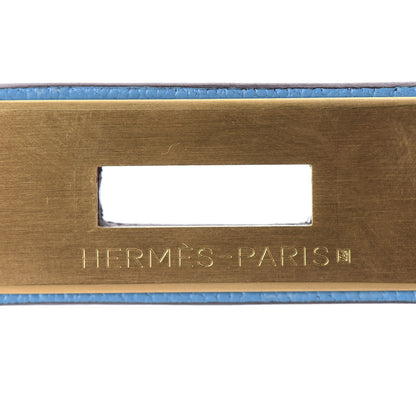 Hermes Chevre Mysore Horseshoe Birkin 30 Rose Shocking Celeste 10 of 34