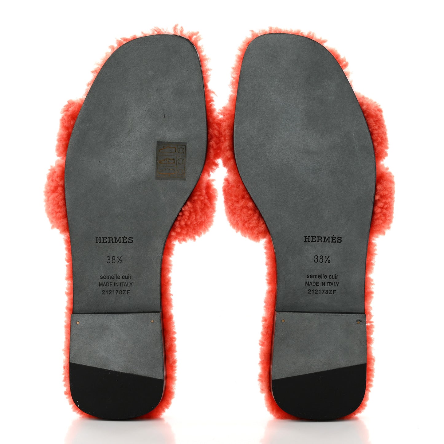 Woolskin Oran Sandals 38.5 Orange