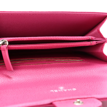 Chanel Caviar Quilted Small Flap Wallet Pink 4 of 4