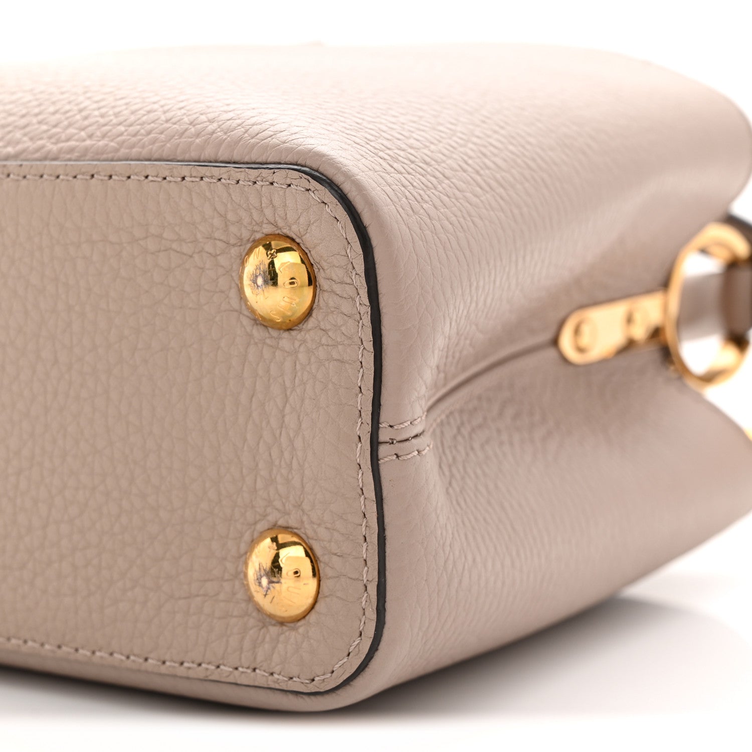 Louis Vuitton Taurillon Capucines BB Galet 10 of 10
