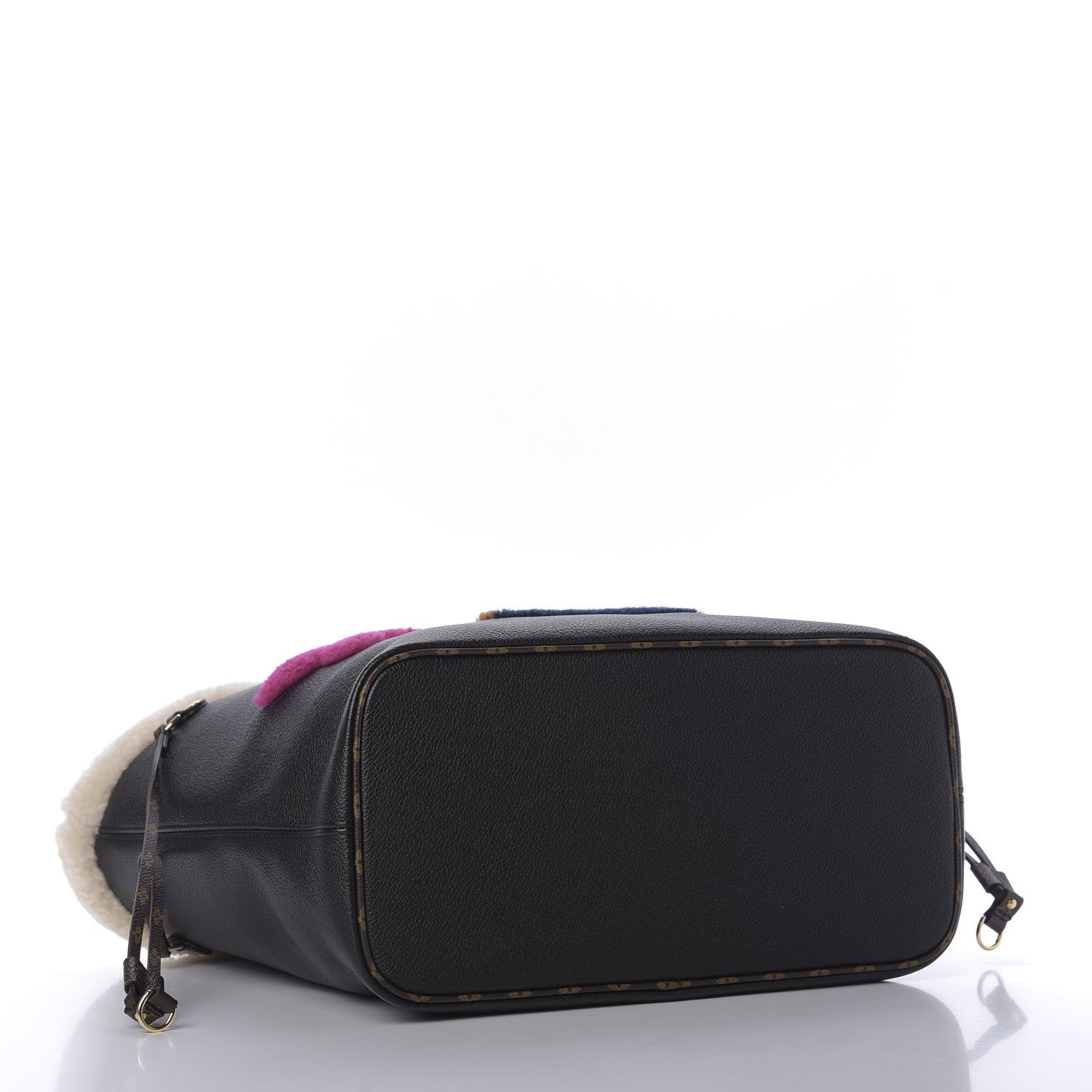 Louis Vuitton Calfskin Monogram Teddy Neverfull MM Black 4 of 9