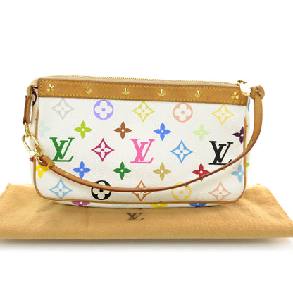 Louis Vuitton Monogram Multicolor Pochette Accessories White 3 of 7