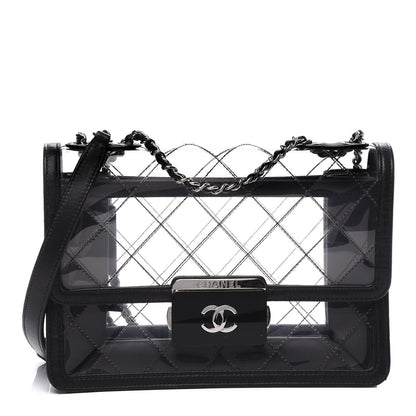 Chanel PVC Lambskin Quilted Beauty Lock Flap Black 1 of 9