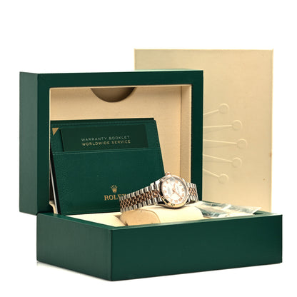 Rolex Stainless Steel 18K Everose Gold 31mm Oyster Perpetual Datejust Watch White Roman 278271 5 of 5