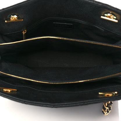 Chanel Caviar Quilted CC Timeless Soft Tote Black 5 of 10