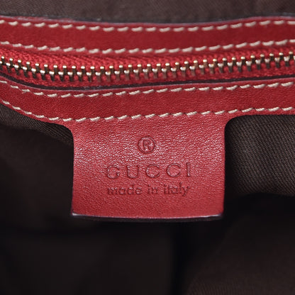 Gucci Monogram Python Large Unicef Indy Top Handle Hobo Red 10 of 11