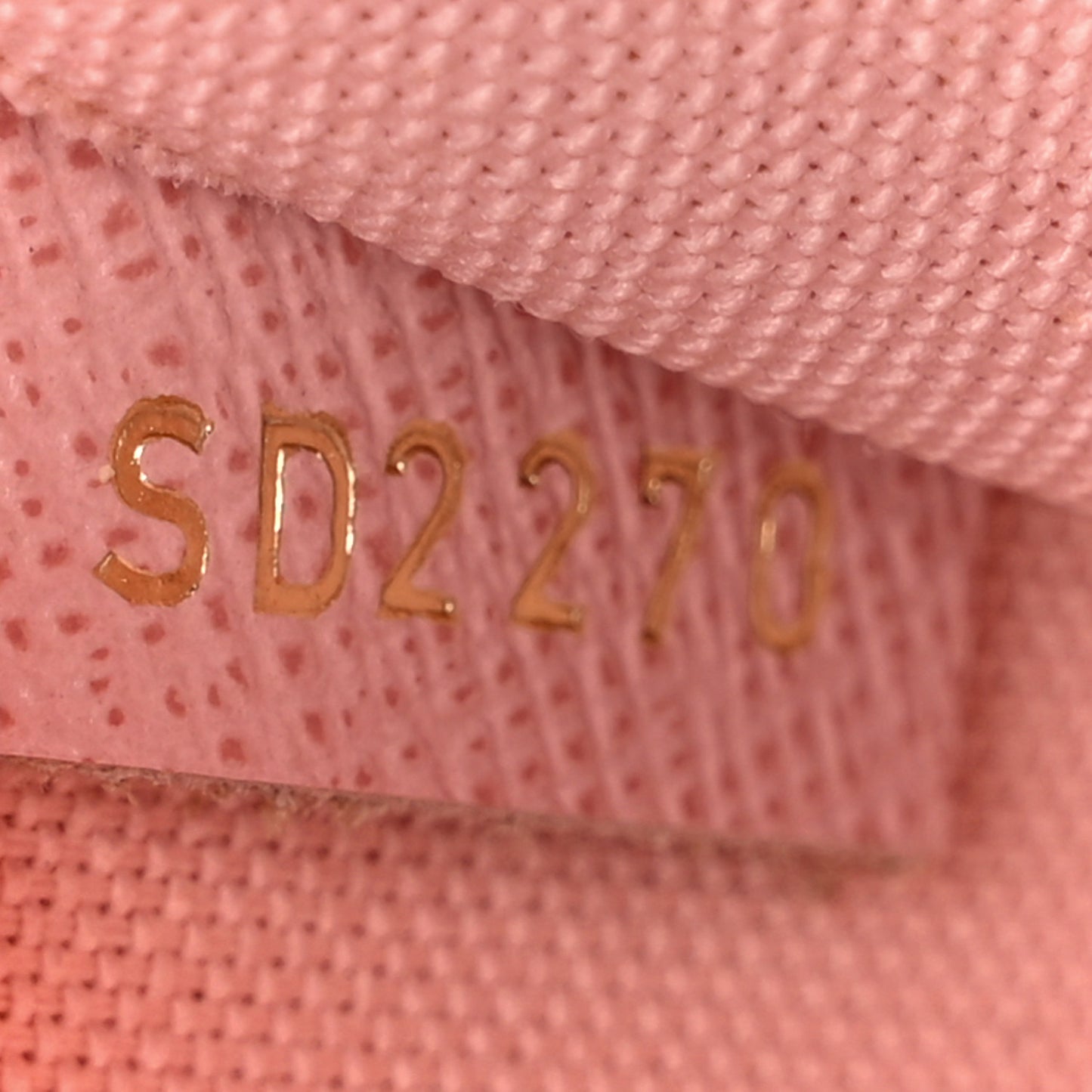 Damier Azur Pochette Felicie Chain Wallet Rose Ballerine