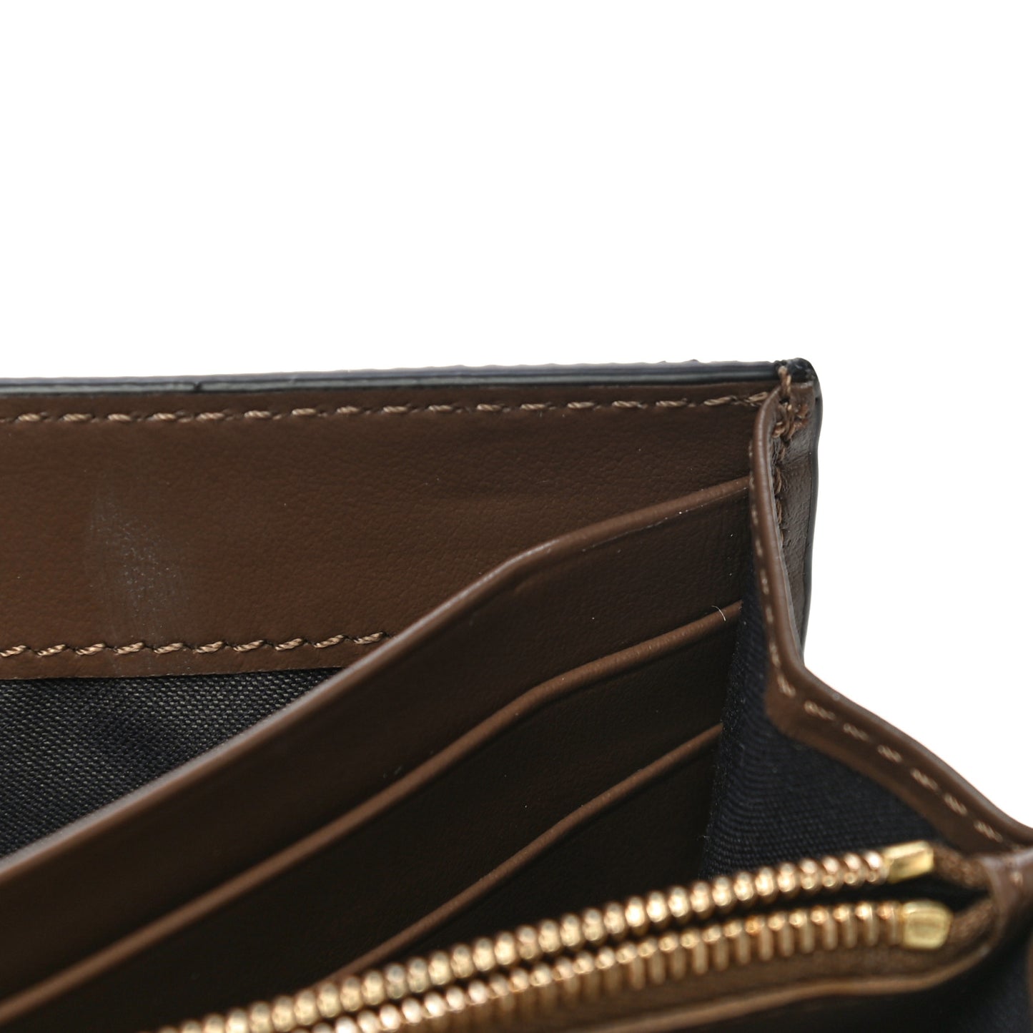 Vitello Soft F is Fendi Bi-Color FF 1974 Embossed Continental Envelope Wallet On Chain Maya Black