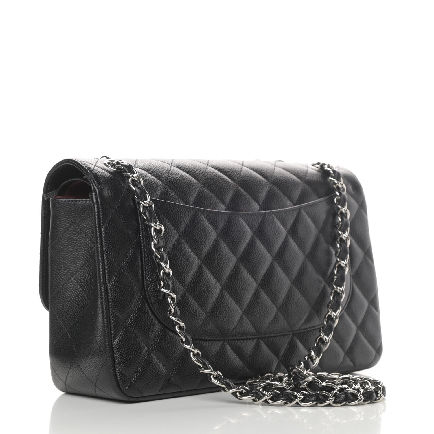 Chanel Caviar Quilted Jumbo Double Flap Black 3 of 16