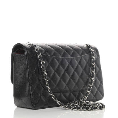 Chanel Caviar Quilted Jumbo Double Flap Black 3 of 16