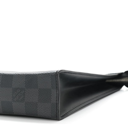 Louis Vuitton Damier Graphite Rope Pochette Voyage Blue 9 of 9