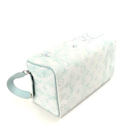 Louis Vuitton Monogram Aquagarden Dopp Kit Toilet Pouch Crystal Blue 4 of 8
