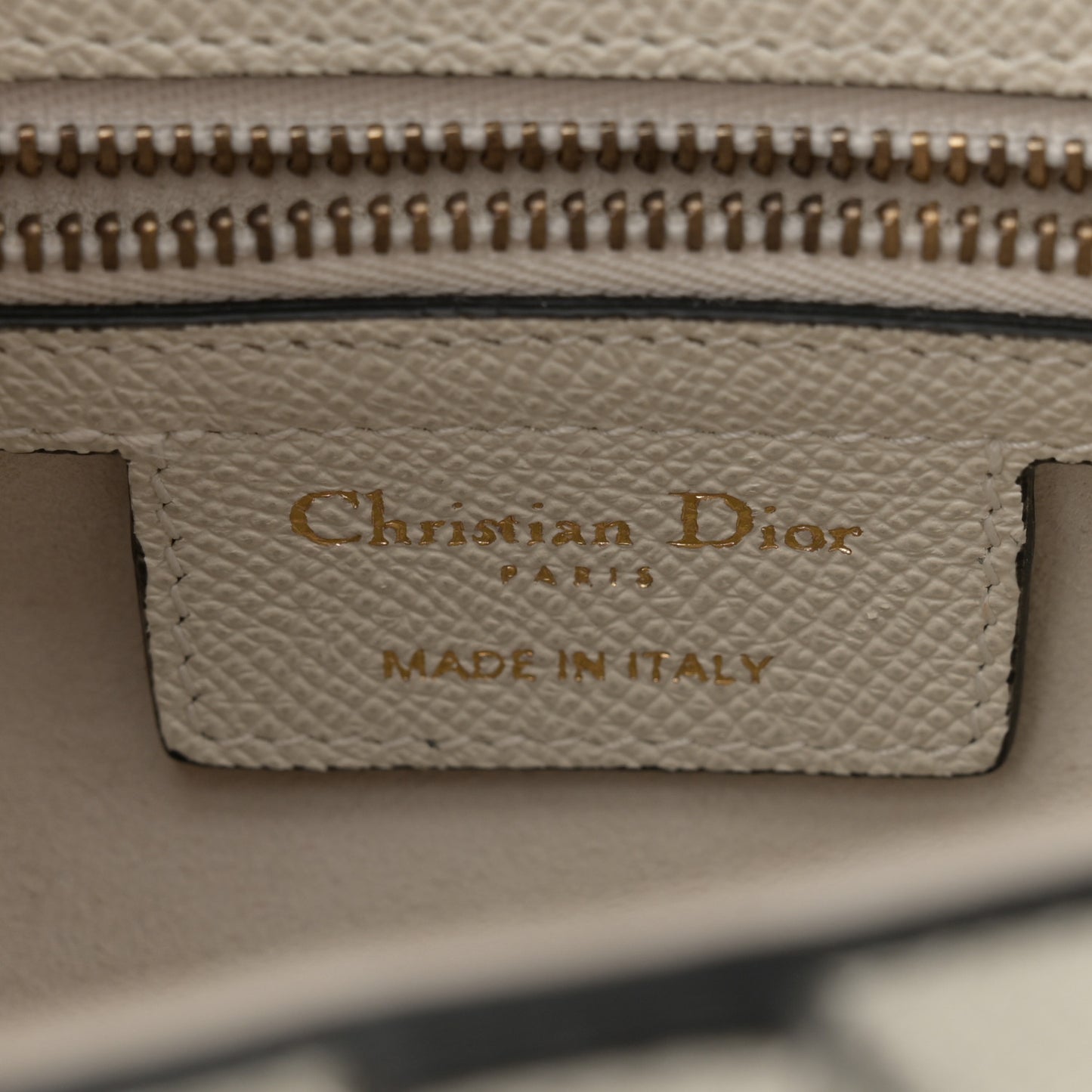 Grained Calfskin Saddle Bag White