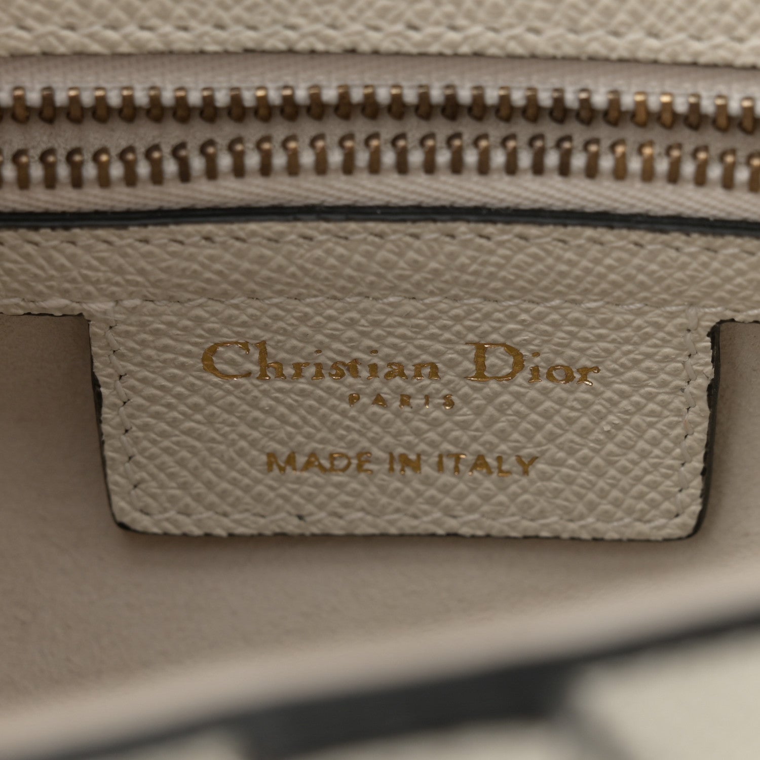 Christian Dior Grained Calfskin Saddle Bag White 6 of 12