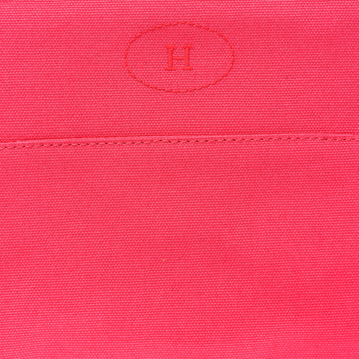 Cotton Canvas Mini Bolide Travel Cosmetic Pouch Hibiscus