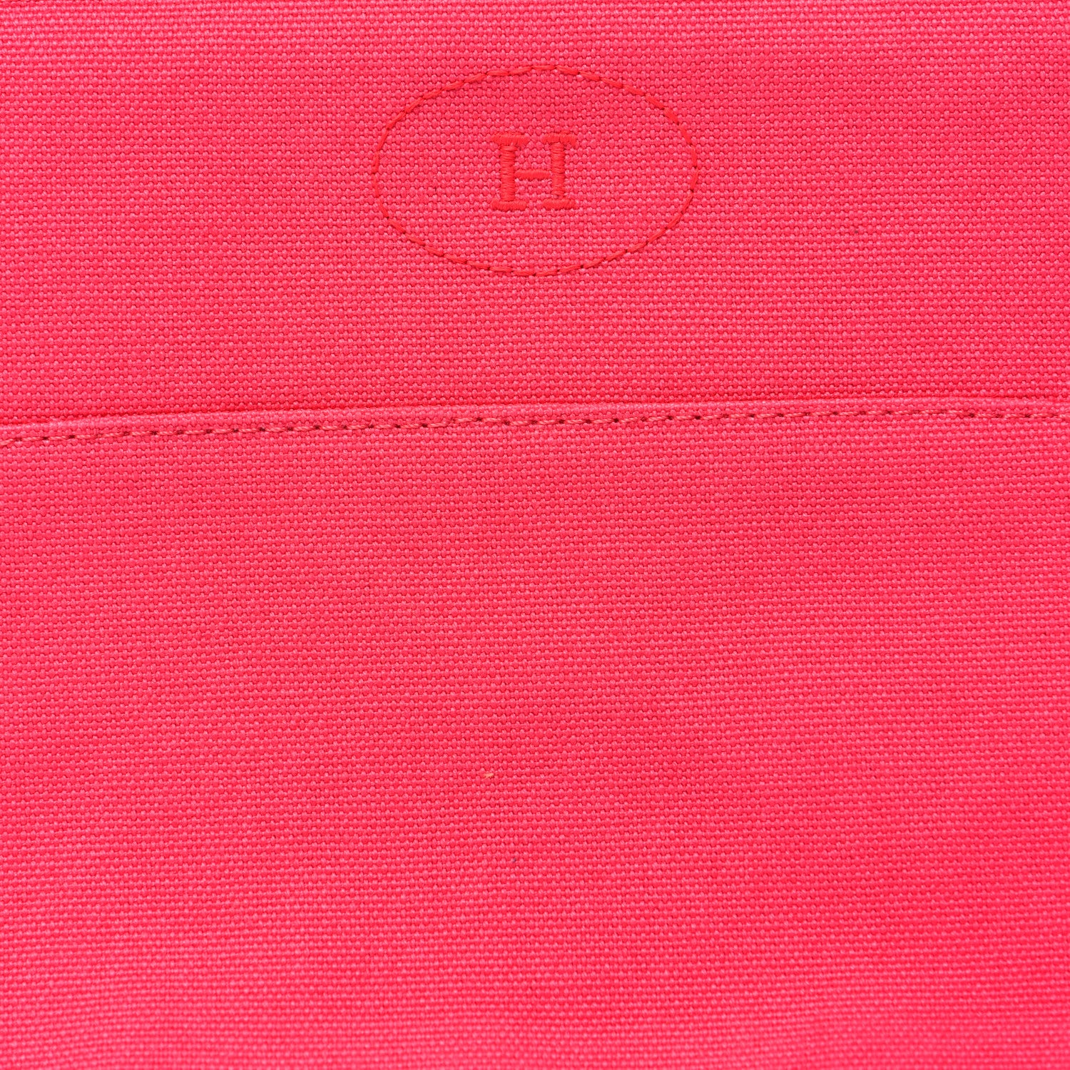 Hermes Cotton Canvas Mini Bolide Travel Cosmetic Pouch Hibiscus 7 of 10