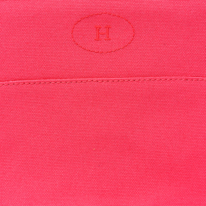 Hermes Cotton Canvas Mini Bolide Travel Cosmetic Pouch Hibiscus 7 of 10