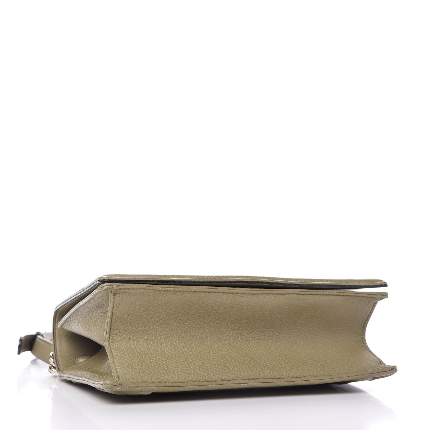 Christian Dior Grained Calfskin Medium Diorama Flap Bag Grey Green 4 of 10