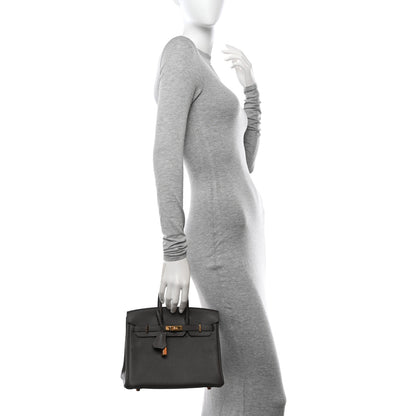 Hermes Togo Birkin 25 Etain 2 of 14