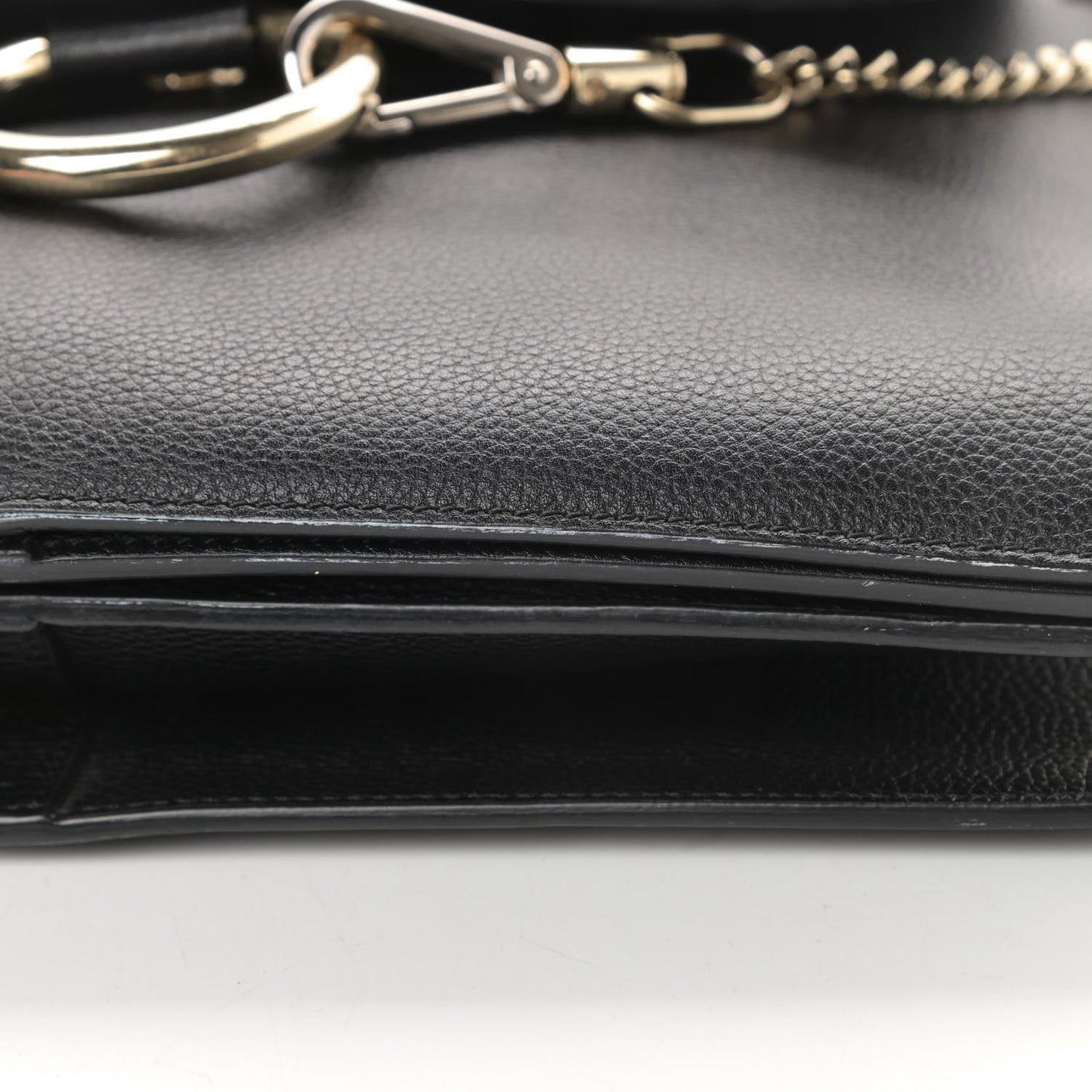 Calfskin Medium Faye Shoulder Bag Black