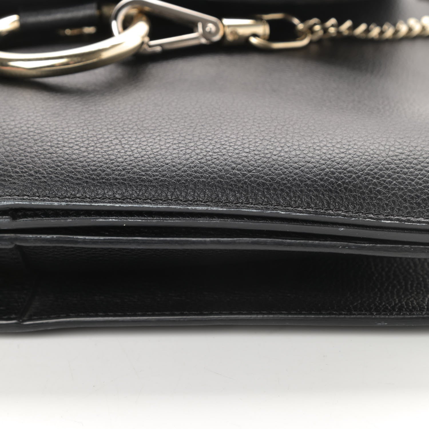 Chloe Calfskin Medium Faye Shoulder Bag Black 17 of 19
