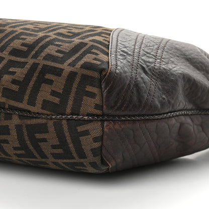 Fendi Zucca Nappa Nuvolata Vitello Tortuga Large Spy Hobo Tobacco Moro 8 of 8