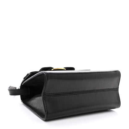 Salvatore Ferragamo Calfskin Vera Bow Mini Top Handle Crossbody Bag Black 4 of 12