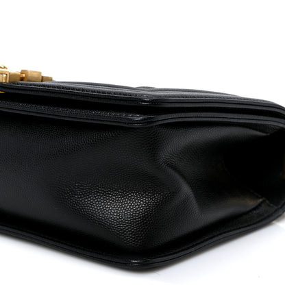 Chanel Caviar Quilted Medium Boy Flap Black 9 of 9