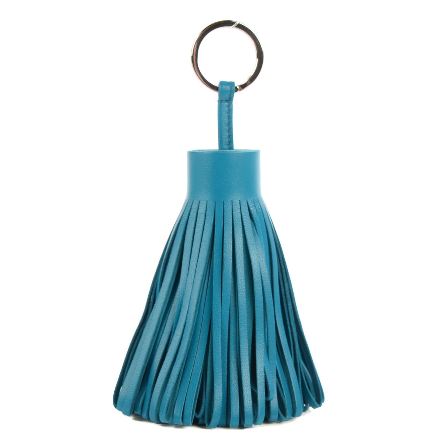 Lambskin Carmen Alto Tassel Key Holder Bleu Izmir