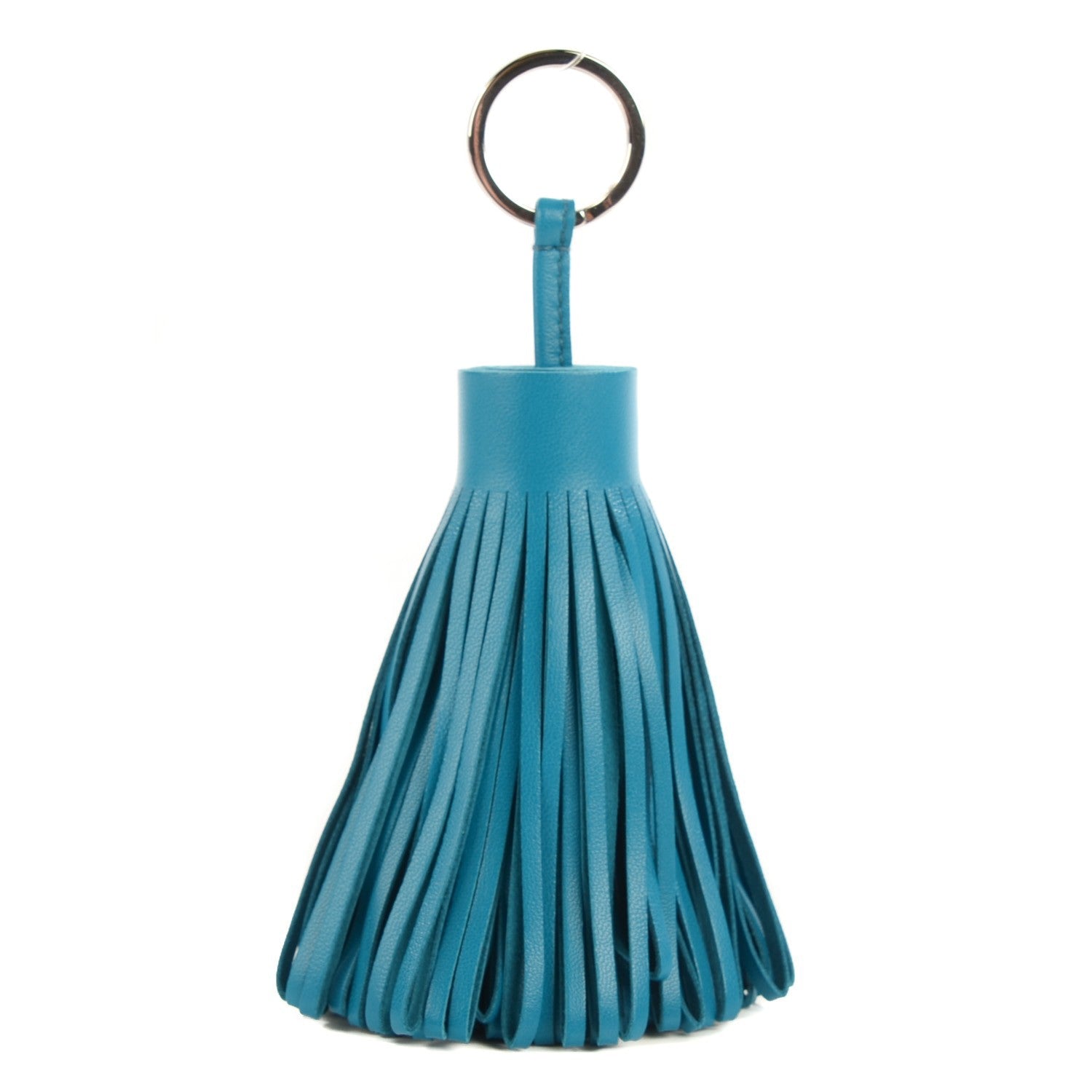 Hermes Lambskin Carmen Alto Tassel Key Holder Bleu Izmir 1 of 6