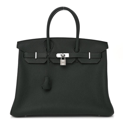 Hermes Togo Verso Birkin 35 Vert Fonce Vert Vertigo 1 of 12