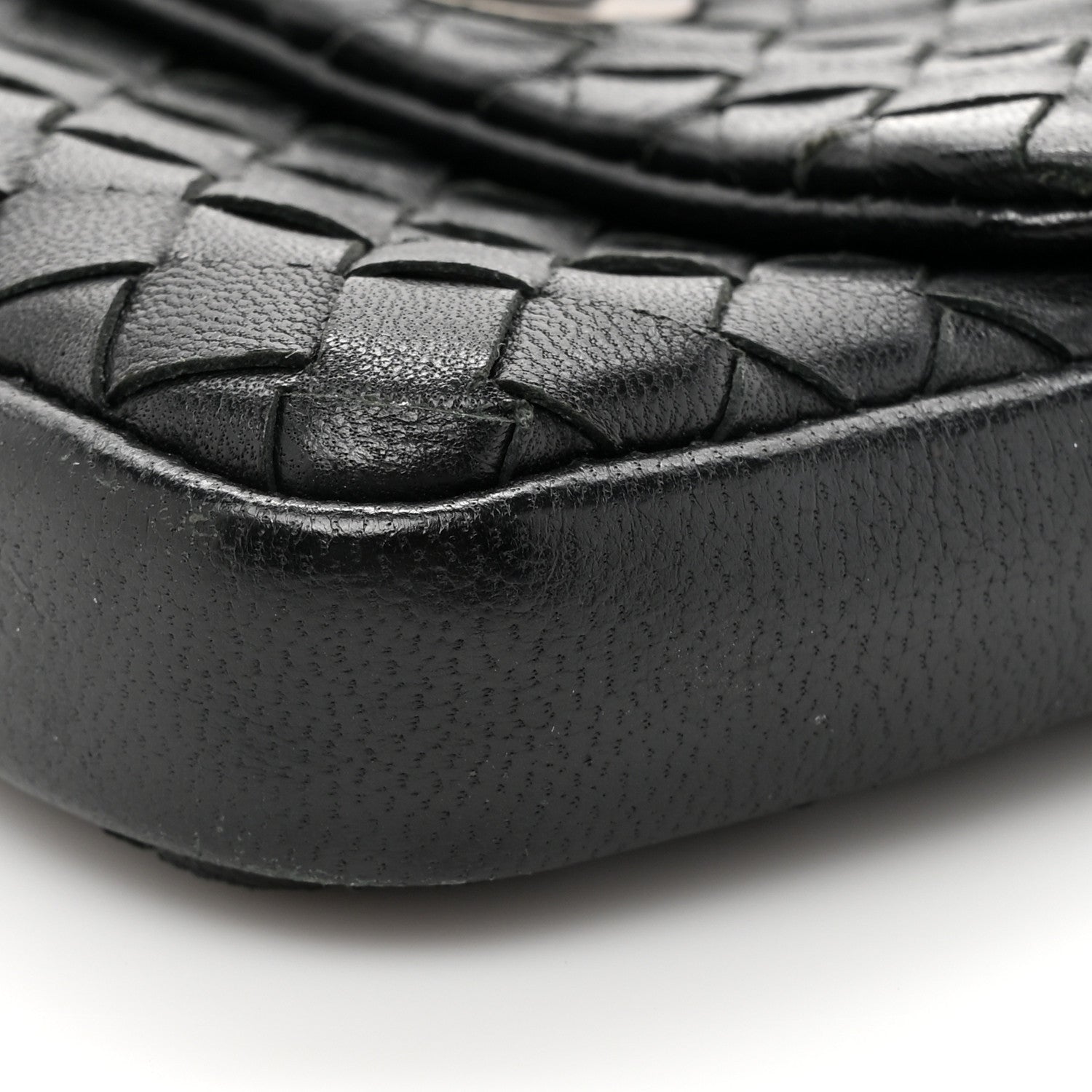 Bottega Veneta Nappa Intrecciato Turnlock Coin Pouch Black 9 of 12