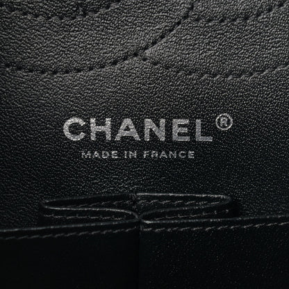 Chanel Aged Calfskin Chevron Quilted 2.55 Reissue 225 Flap So Black 6 of 13