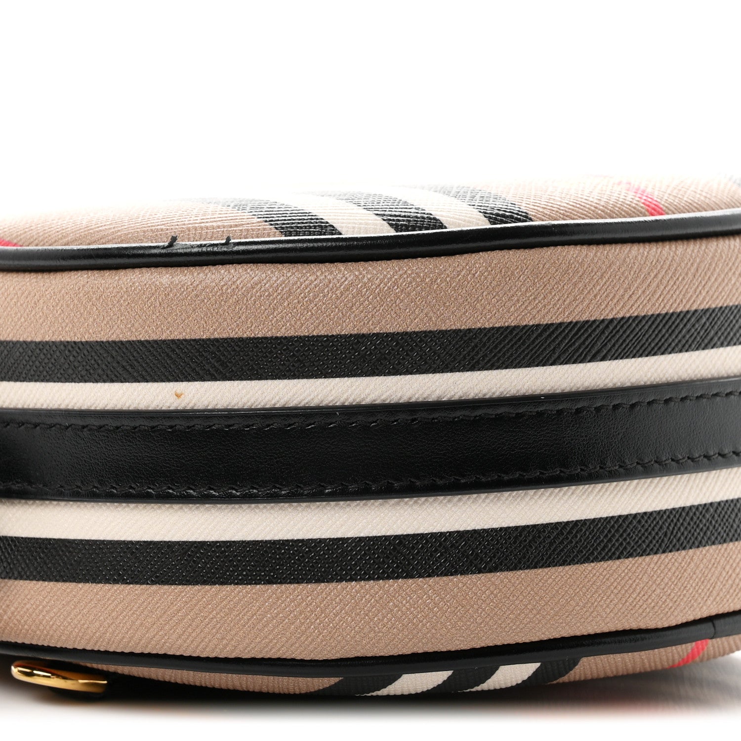 Burberry E-Canvas Calfskin Icon Stripe Louise Bag Archive Beige 8 of 9