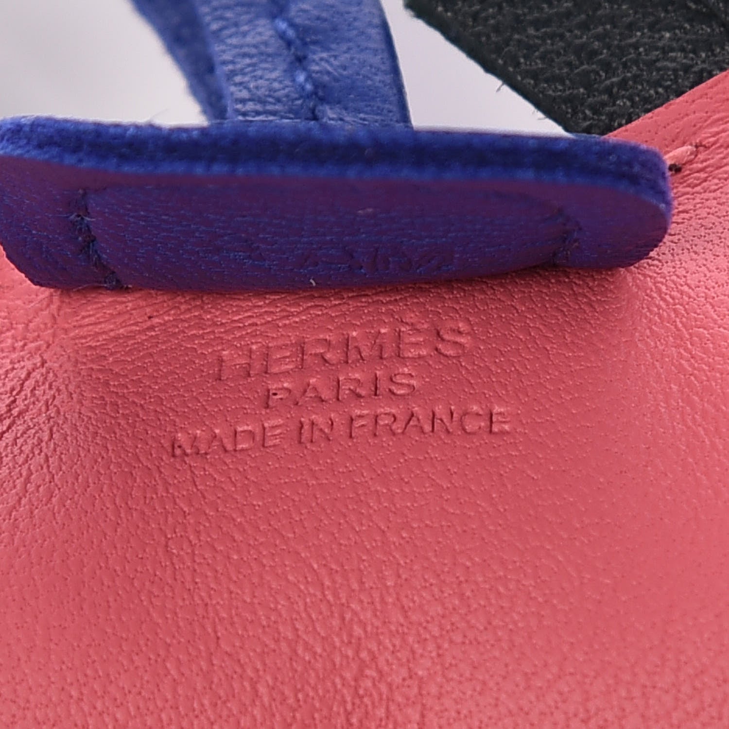Hermes Milo Lambskin Grigri Rodeo Horse Bag Charm PM Rose Azalee Vert Cypress Bleu Electrique 4 of 5