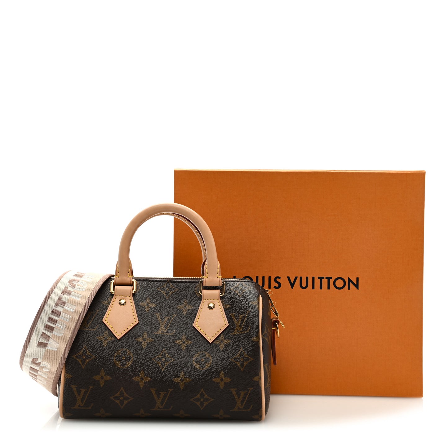 Monogram Speedy Bandouliere 20 Beige