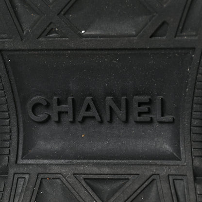 Chanel Suede Calfskin Nylon Grosgrain CC Sneakers 39.5 Beige 7 of 8