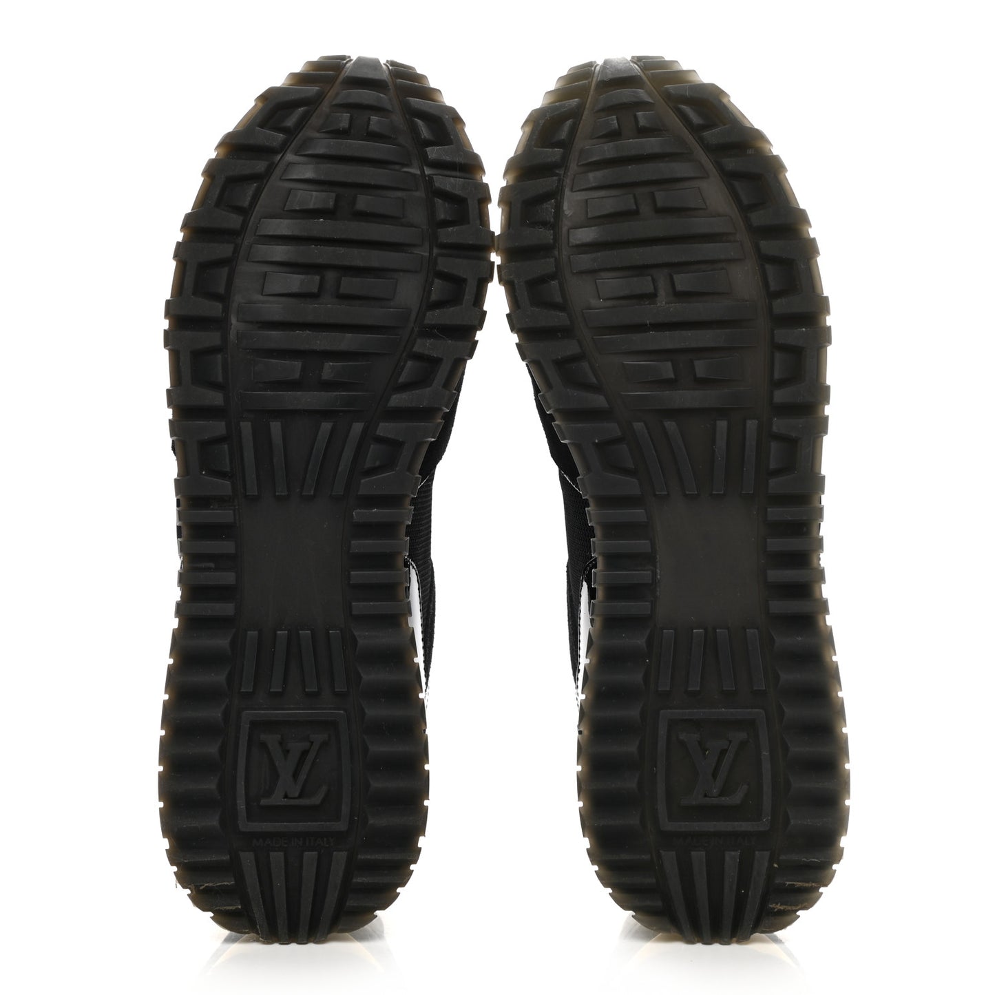 Suede Monogram Run Away Sneakers 38 Black