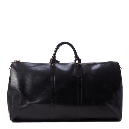 Louis Vuitton Epi Keepall 60 Black 1 of 9