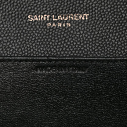 Saint Laurent Grain de Poudre Uptown Chain Wallet Black 7 of 17