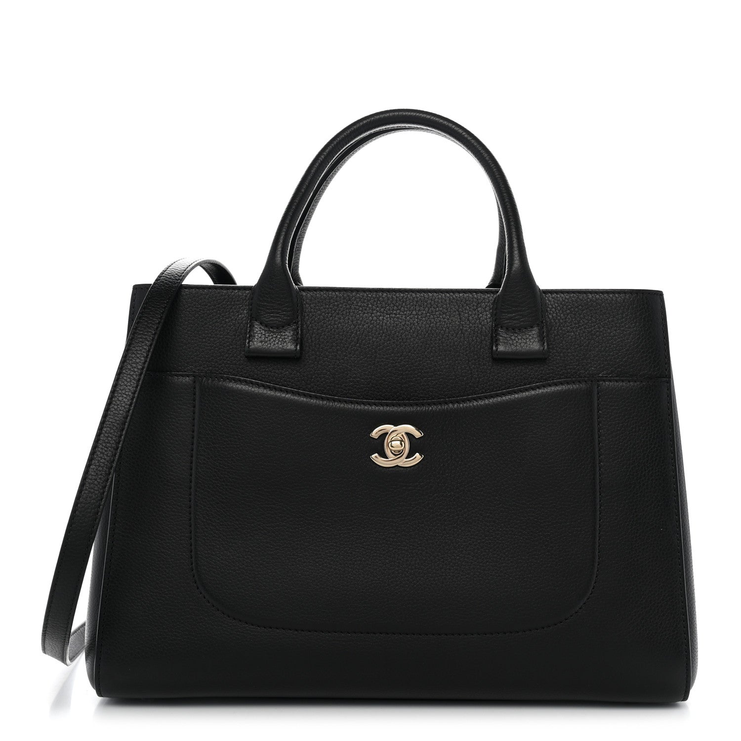 Chanel Grained Calfskin Small Neo Executive Shopper Tote Black 1 of 11