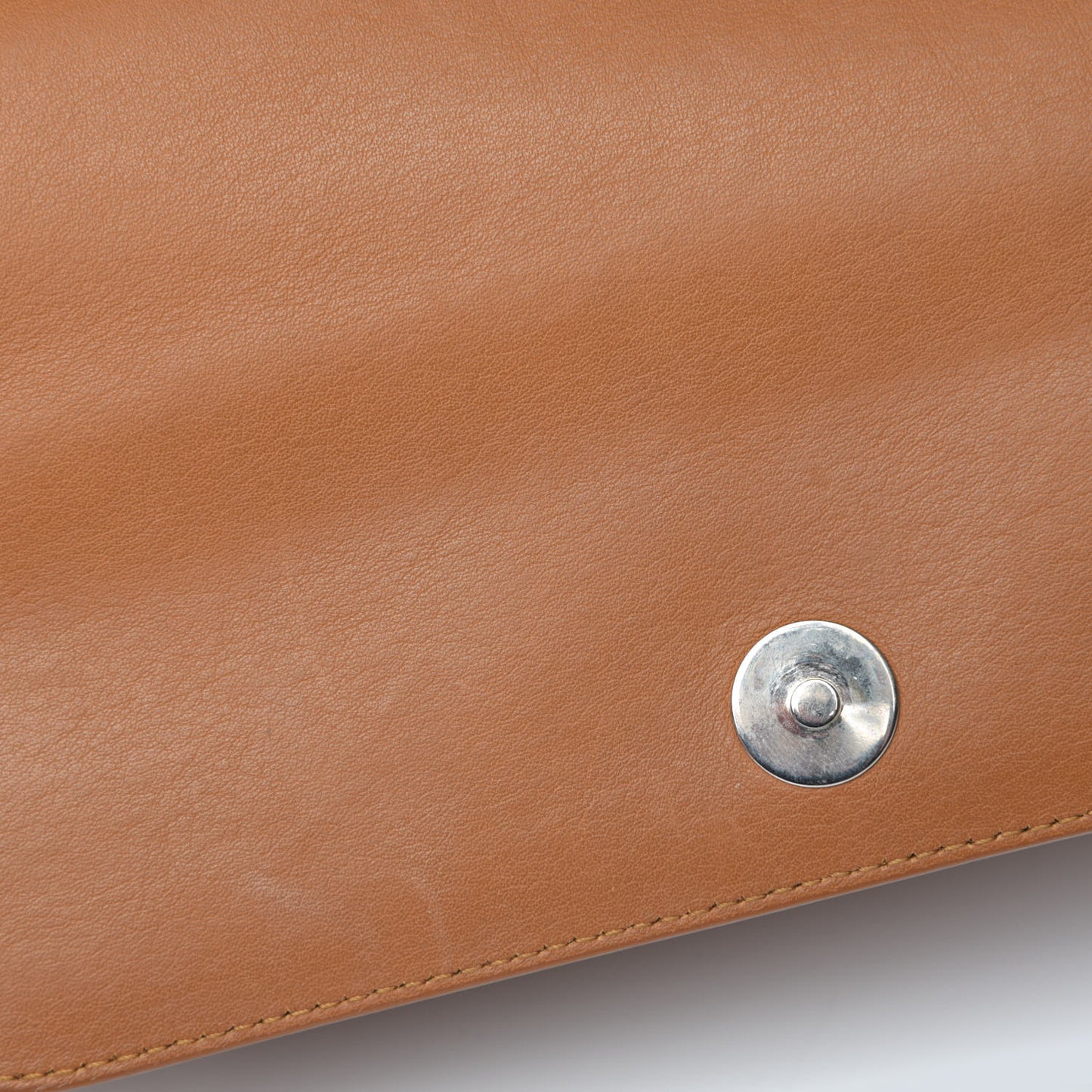Smooth Calfskin Mini PS11 Classic Shoulder Bag Caramel