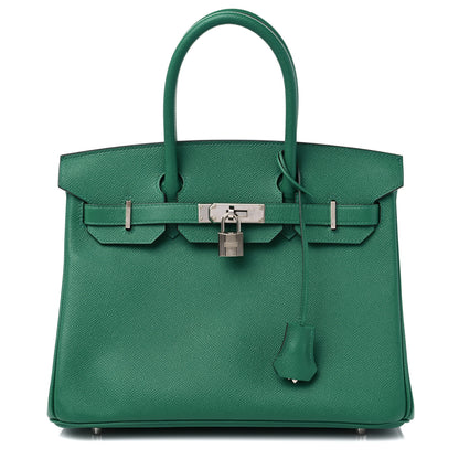 Hermes Epsom Birkin 30 Vert Vertigo 1 of 14