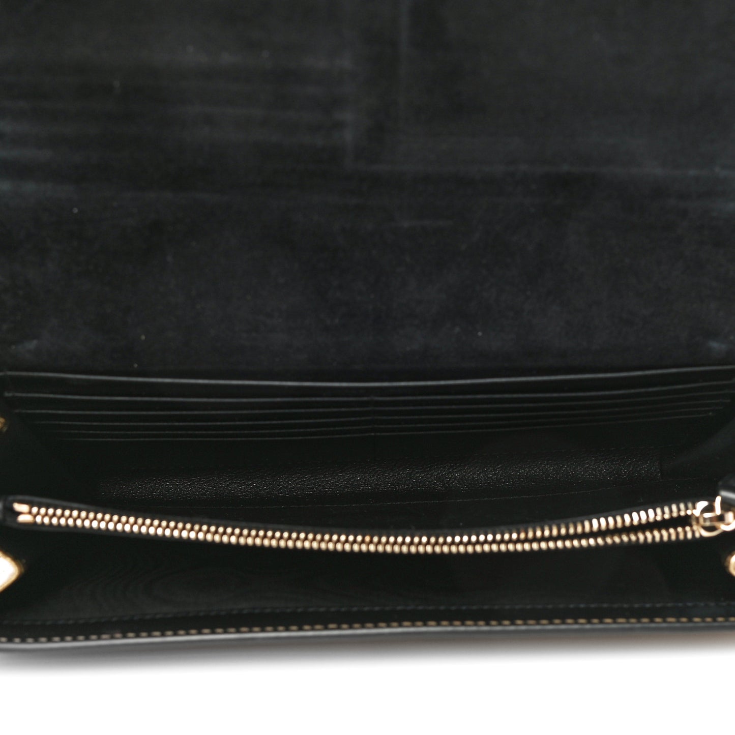 Metallic Calfskin Monogram Belle de Jour Chain Clutch Gold