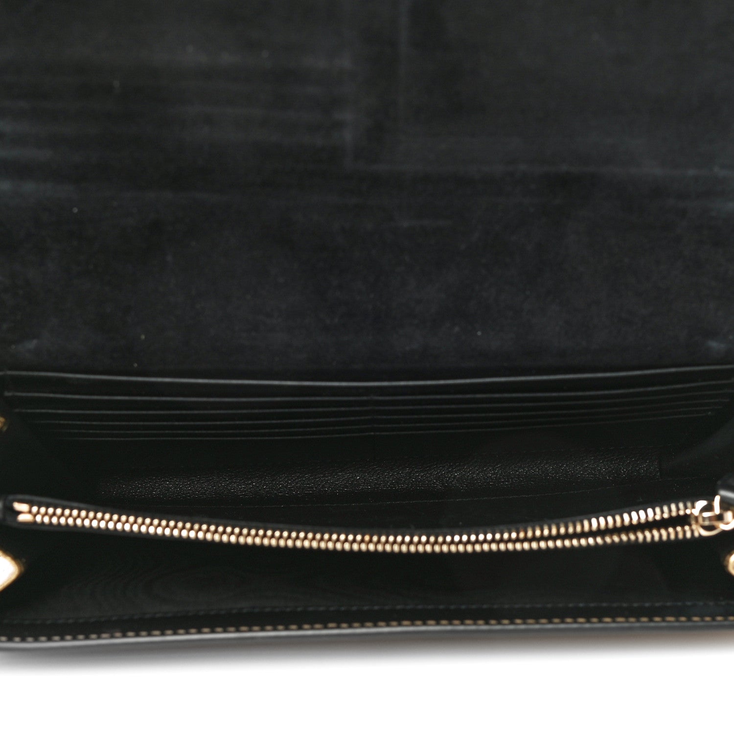 Saint Laurent Metallic Calfskin Monogram Belle de Jour Chain Clutch Gold 4 of 20