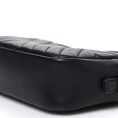 Chanel Calfskin Diagonal Chevron Quilted Tassel Camera Case Black 10 of 10