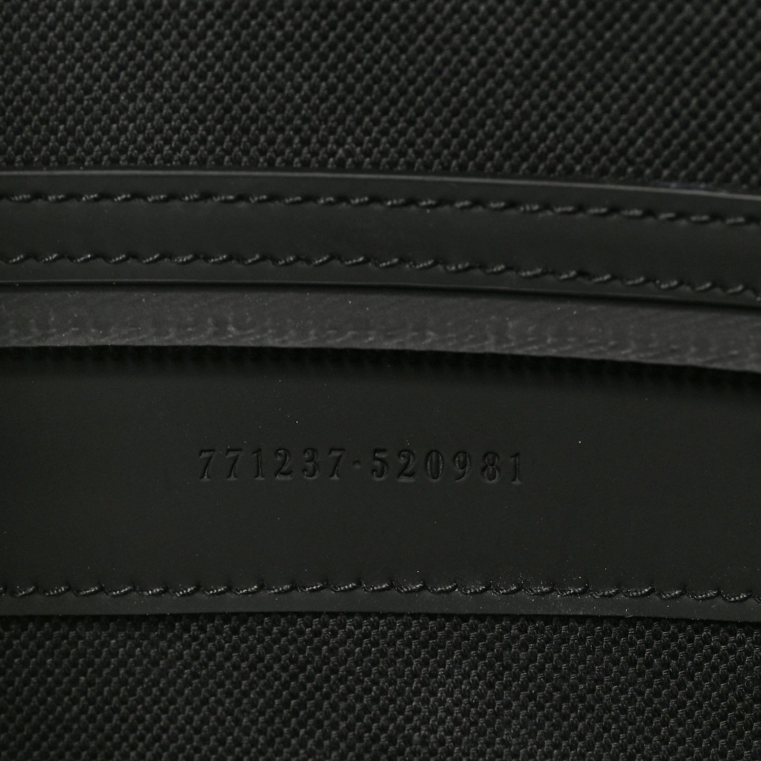 Gucci Rubber Effect GG Embossed Large Duffle Bag Black 6 of 9