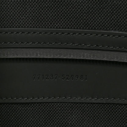 Gucci Rubber Effect GG Embossed Large Duffle Bag Black 6 of 9